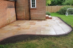 Chosley sandstone curved patio